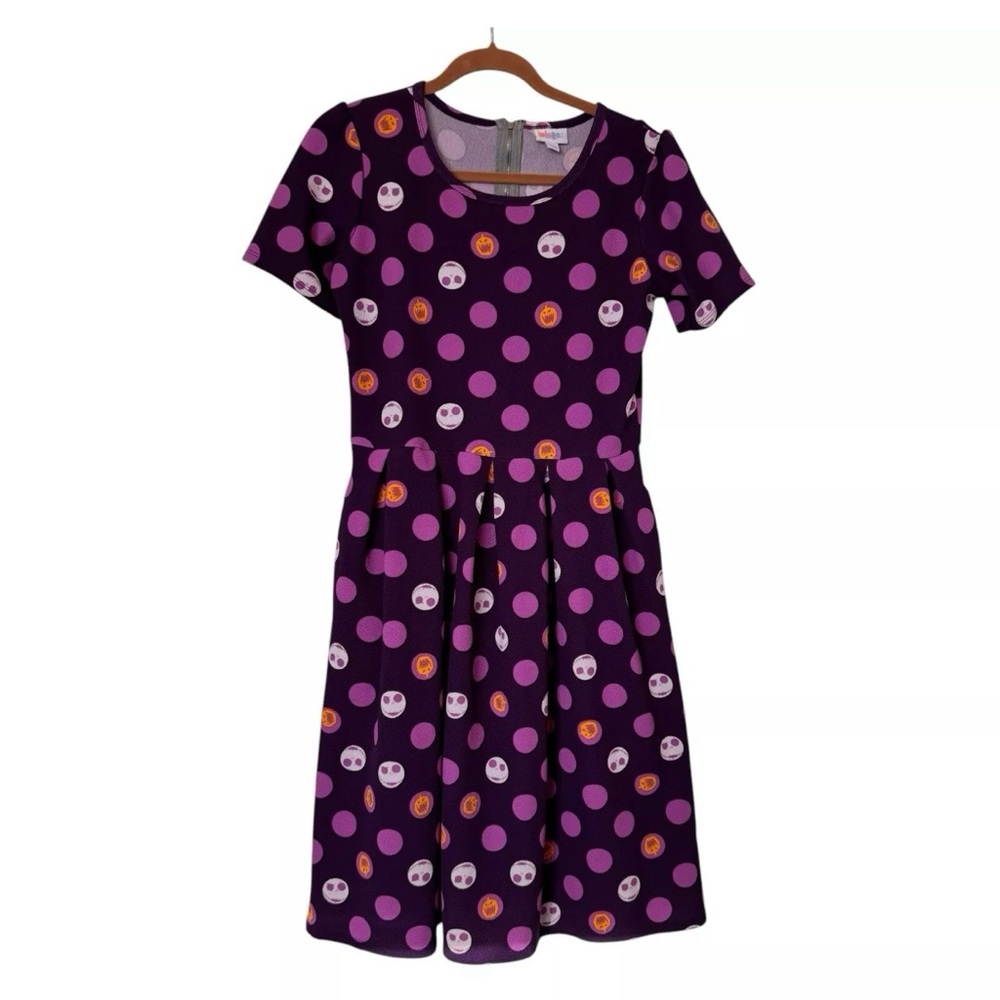 LULAROE Nightmare before Christmas Amelia Dress Jack Large Rare Print